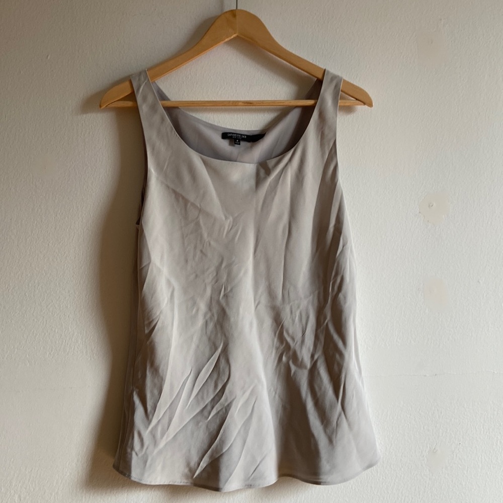 Lafayette 148 New York silk grey camisole